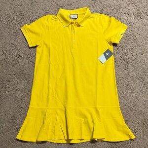 NWT Tuckernuck May polo dress, yellow, sz L